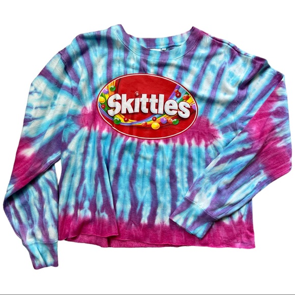🌞 Oversized tie dyed Skittles sweatshirt - Picture 2 of 9